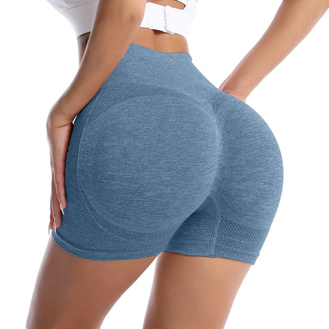 Women's Butt Lifting Yoga Shorts, Workout High Waist Tummy Control Ruched  Booty Pants, Sexy Peach Butt Hip Lift Short